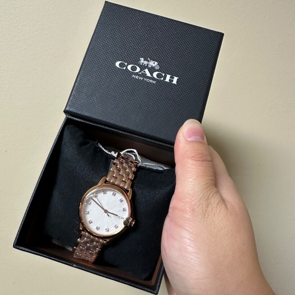 NIB! RARE! Coach Womens Watch 14503820 Crystal Rose Gold Tone Arden Wrist Watch - Picture 1 of 7